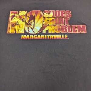 Margaritaville No Shoes No Shirt No Problem Brown Tee XL.